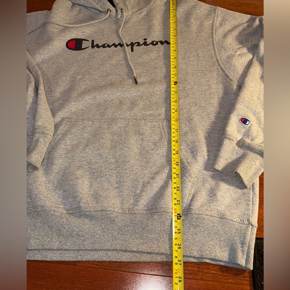 Champion Gray Men's Hoodie, Size L - Picture 5 of 5
